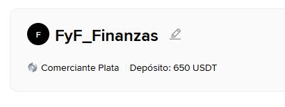 Comerciante Plata en Binance